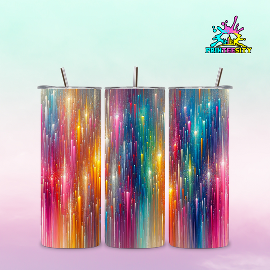 20oz - Colorful Glitter Tumbler - 1 Pc