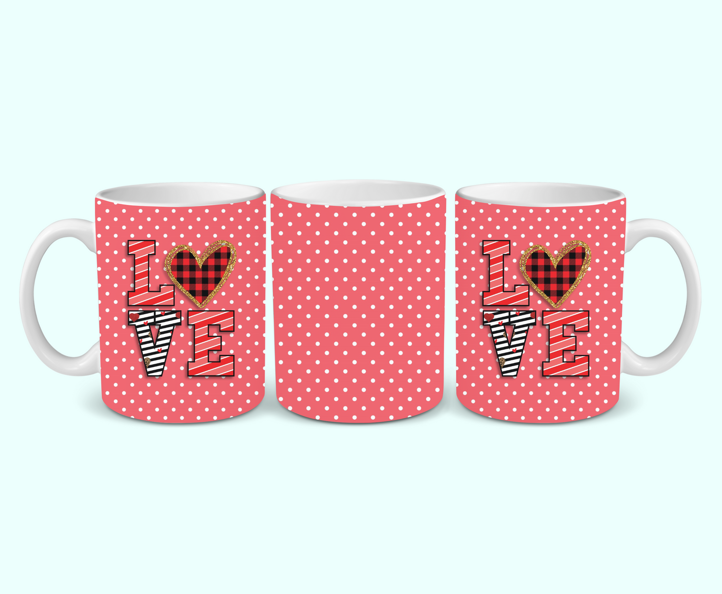 11oz - Valentines Day Love Mug - 1 Pc