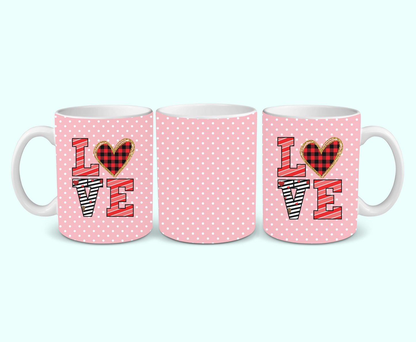 11oz - Valentines Day Love Mug - 1 Pc