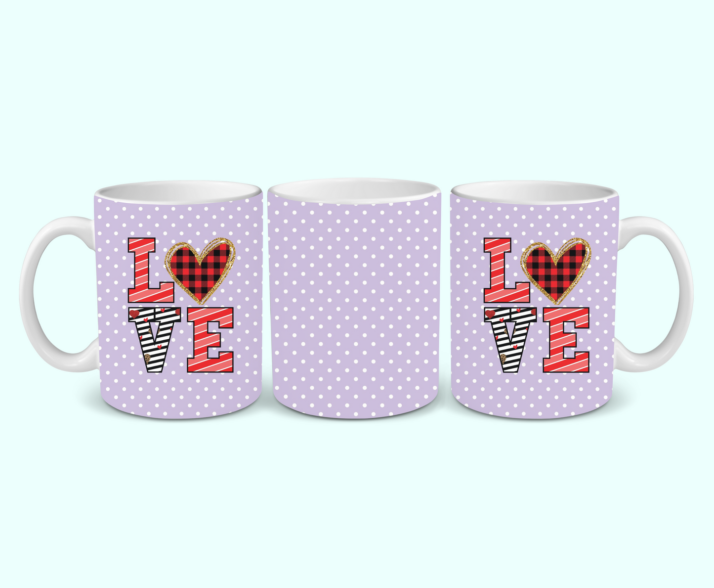 11oz - Valentines Day Love Mug - 1 Pc