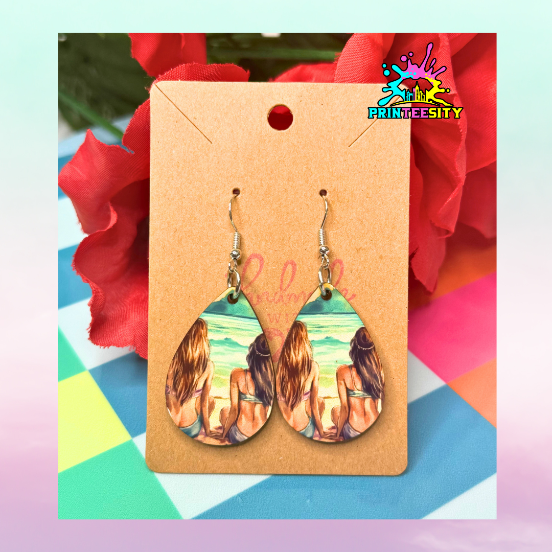 Teardrop Earrings - Summer (Best friend) - 1 Pair