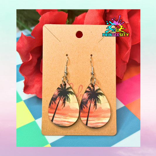 Teardrop Earrings - Summer (Beach) - 1 Pair